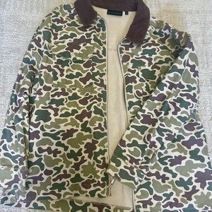 No Boundaries Green and Brown Camouflage Field Jacket